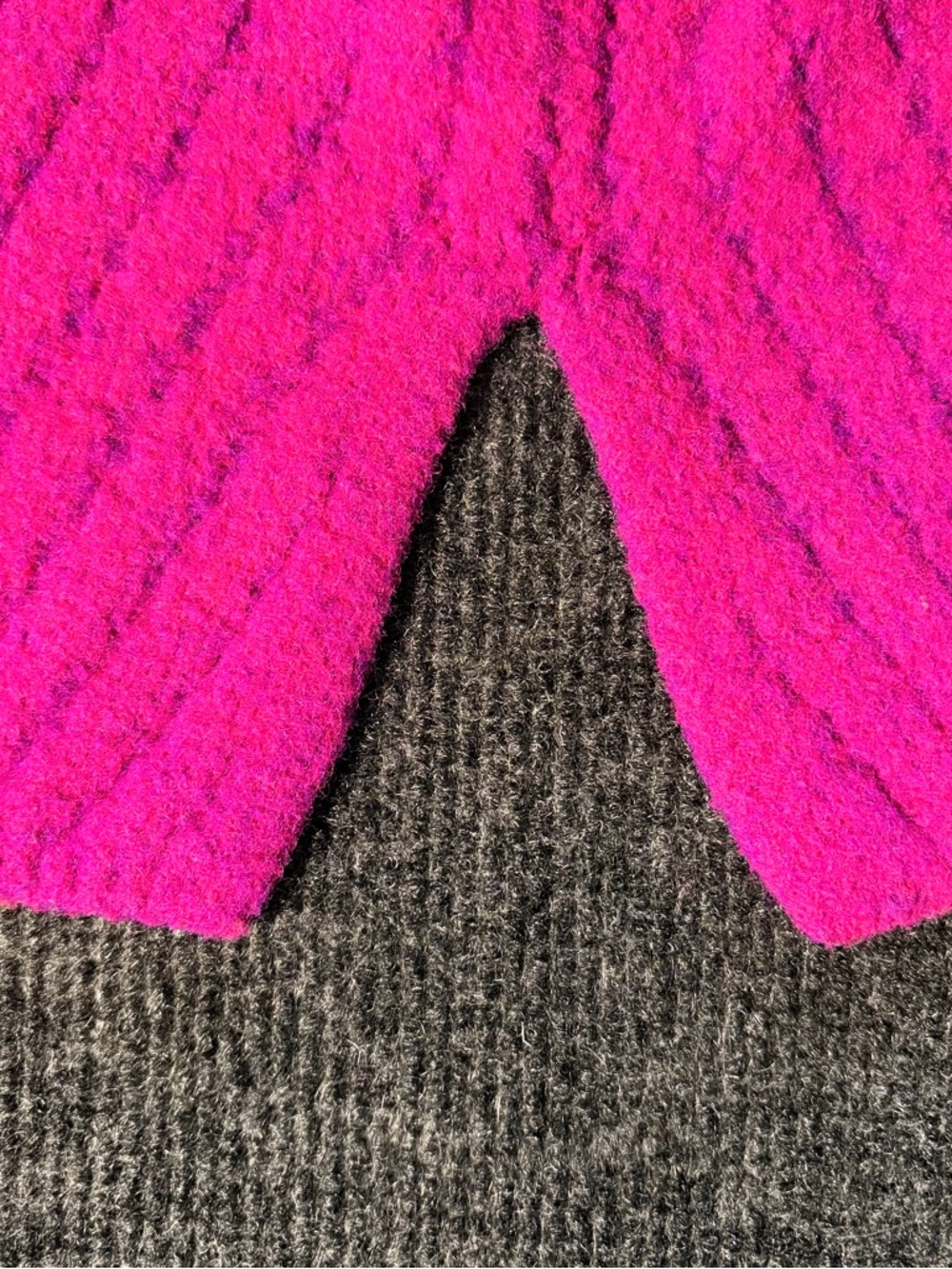 Express Hot Pink Ribbed Mock Neck Sweater - Picture 6 of 8